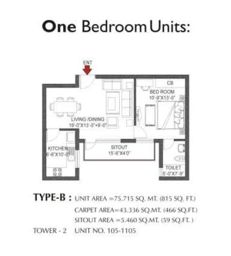 1 BHK Flat for Sale